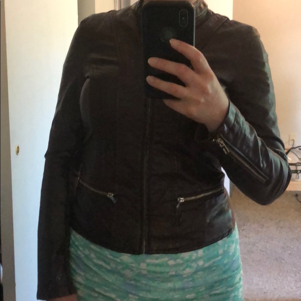 Express leather jacket
